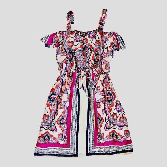 Monteau Girl Dresses Monteau Girl Off The Shoulder Colorful Dress